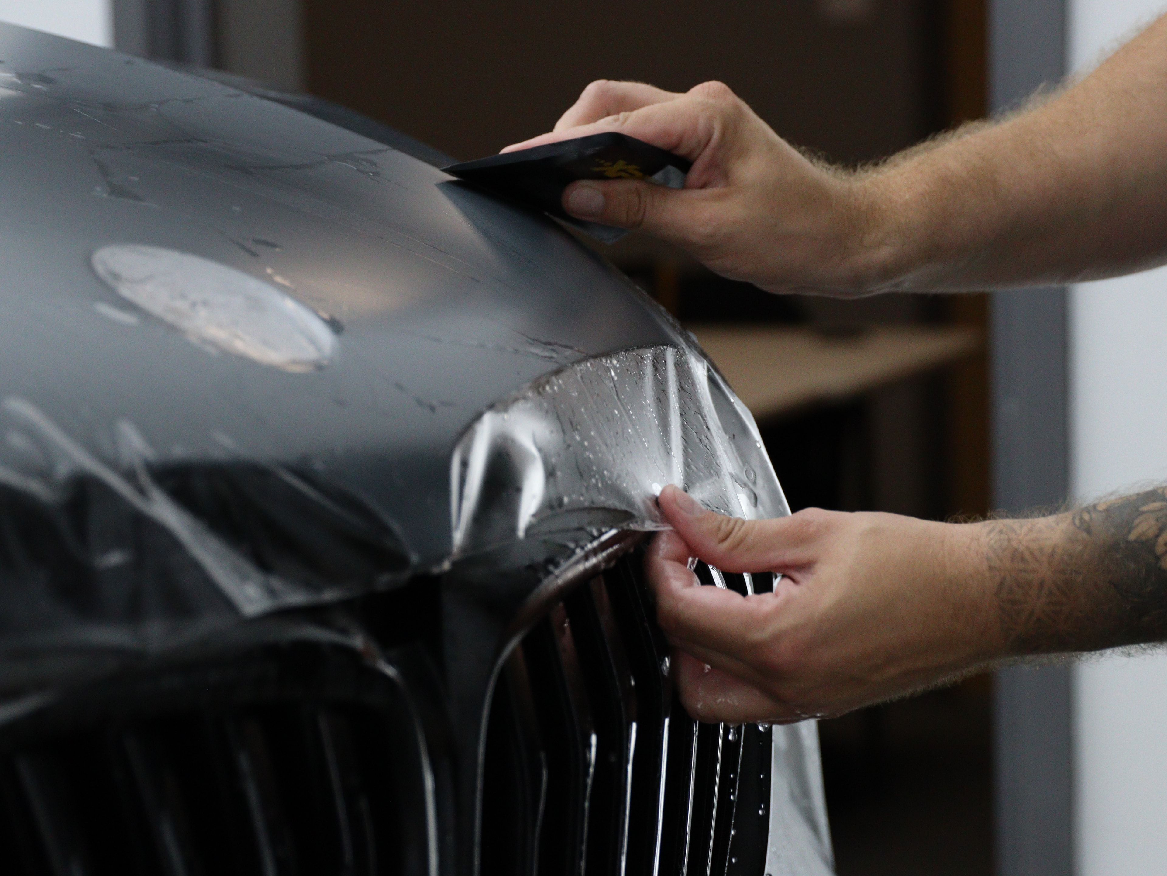 XPEL paint protection film installation — Platinum Automotive SPA, North York, Toronto